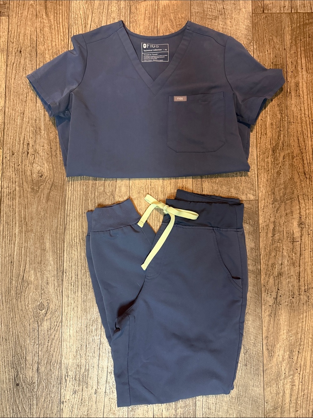 Figs Two Piece Space Navy Scrub Set